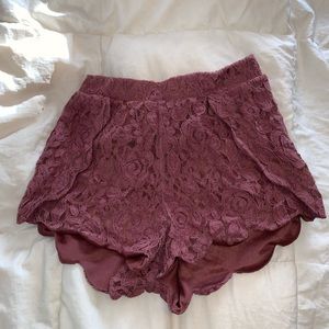 Lace Detail Shorts
